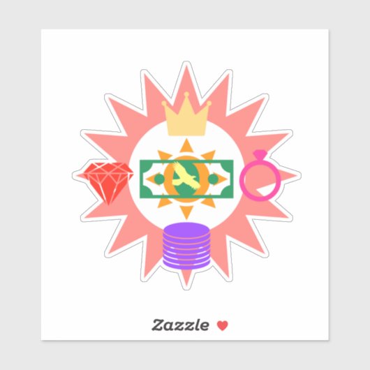 きらきら光る物 シール (シート)