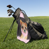 きらきら光る華 ゴルフタオル (グリーン)