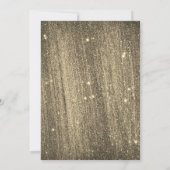 きらきら光る金ゴールド文字は素晴らしい日付を保存 招待状 (裏面)