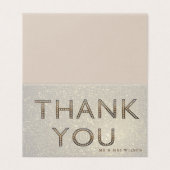 きらきら光る金ゴールド文字サンキューカード (外部フラット)