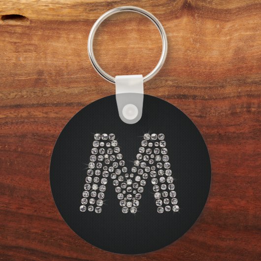 きらきら光る - M キーホルダー (正面)