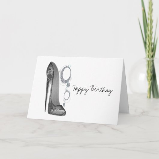 きらきら光るGroovy Stiletto Shoe Art カード (正面)