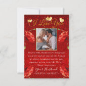 きらきら写真 愛してるよ 結婚記念日 カード 妻へ (正面)