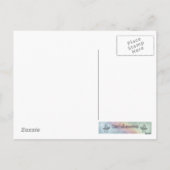 きらきら冬のホッキョクグマのホリデー ポストカード (裏面)