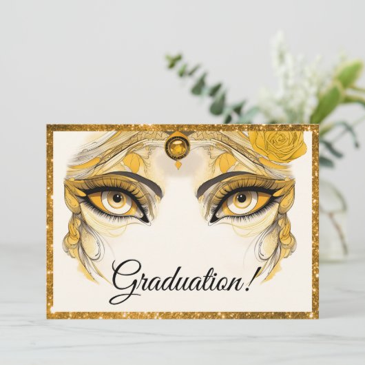 きらきら卒業カード 招待状 (スタンド正面)