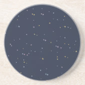 きらきら夜空にキュートな星たちコースター コースター (正面)