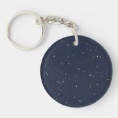 きらきら夜空にキュートな星のアクリル作品 キーホルダー (正面)