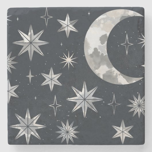 きらきら夜空 ストーンコースター (正面)