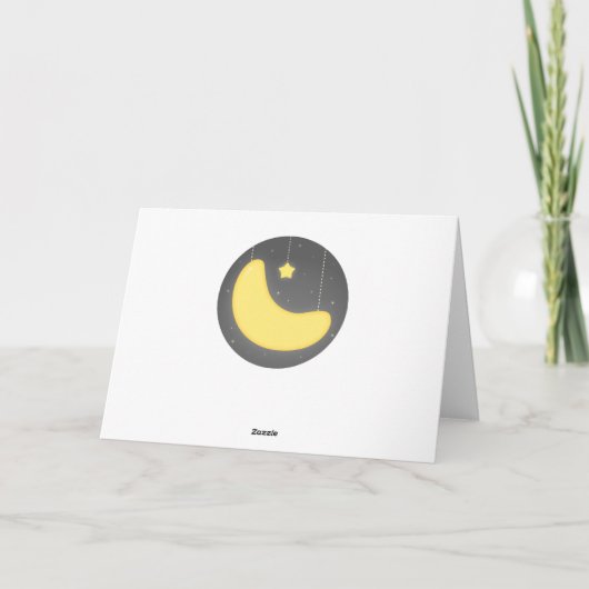 『きらきら小さな星の赤ちゃん女の子双子ありがとう』 サンキューカード (裏面)