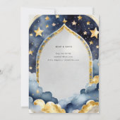 きらきら星のお誕生日おめでとう！ベビーシャワー男子 招待状 (裏面)