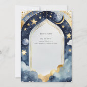 きらきら星のお誕生日おめでとう！ベビーシャワー 女の子 招待状 (裏面)