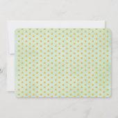 きらきら星のグリーンエレファントベイビーシャワー 招待状 (裏面)