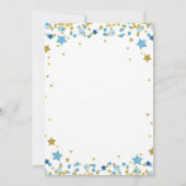 きらきら星のゴールドベイビーシャワー招待状 招待状 (裏面)