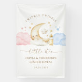 きらきら星のジェンダー発表ウェルカム 横断幕 (縦)