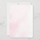 きらきら星のピンクガールベビーシャワー 招待状 (裏面)