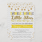 きらきら星のベイビーシャワーのご招待 招待状 (正面/裏面)