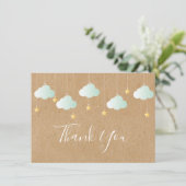 きらきら星のベイビーシャワーパーティー サンキューカード (スタンド正面)