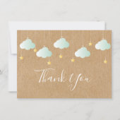 きらきら星のベイビーシャワーパーティー サンキューカード (正面)