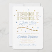 きらきら星のベイビーシャワー招待状 招待状 (正面)