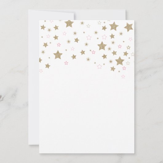 きらきら星のベイビーシャワー招待状 招待状 (裏面)