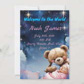 きらきら星のベイビーボーイ招待状 招待状 (正面)