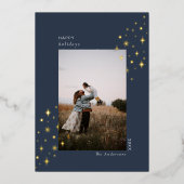 きらきら星のホリデー写真カード 箔シーズンカード (正面)