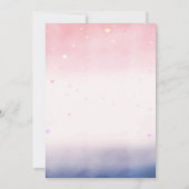 きらきら星のユニコーン ベビーシャワー 招待状 (裏面)