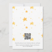 きらきら星の写真ベビーシャワー 招待状 (裏面)