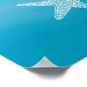 きらきら星の小さなヒトデ(オーシャンビーチ) ポスター (角)