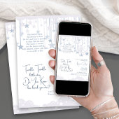 きらきら星の月赤ちゃんスプリンクル 招待状