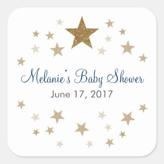 きらきら星の特別なシール スクエアシール (正面)