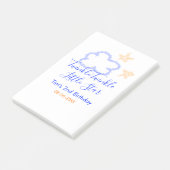 きらきら星の誕生日パープルオレンジ ポストイット (アングル)