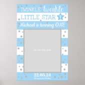 きらきら星の誕生日写真プロップ ポスター (正面)