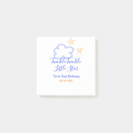 きらきら星の誕生日 紫 オレンジ ポストイット