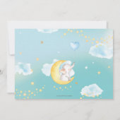 きらきら星の象さん 1歳の誕生日写真 招待状 (裏面)