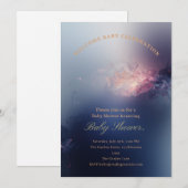 きらきら星の赤ちゃん歓迎会の招待状 招待状 (正面/裏面)