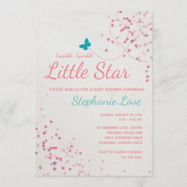 きらきら星の赤ちゃん歓迎会招待状 招待状