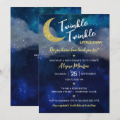 きらきら星の赤ちゃん歓迎会 招待状 (正面/裏面)