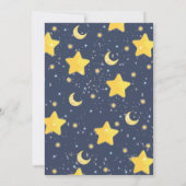 きらきら星の赤ちゃん男の子ベビーシャワー 招待状 (裏面)