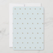 きらきら星の青い男の子のドライブバイ ベビーシャワー 招待状 (裏面)