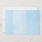 きらきら星の青と金のベビーシャワー 招待状 (裏面)