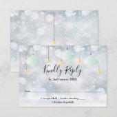 きらきら星 ゲンナイ ウィンター ベイビー シャワー 出欠カード (正面/裏面)