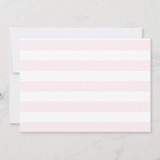 きらきら星 ピンクゴールド ありがとうカード 招待状 (裏面)