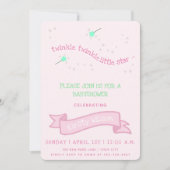 きらきら星  | ベビーシャワー 招待状 (正面)