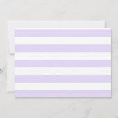 きらきら星 ラベンダー＆ゴールド お礼カード 招待状 (裏面)