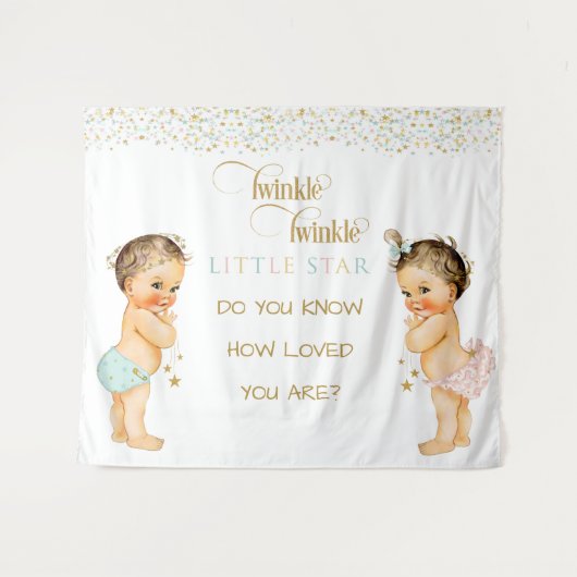 きらきら星 ヴィンテージ ベビー 男女兼用 タペストリー (正面(横))