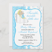 きらきら星 - 赤ちゃん男の子 招待状 (正面)