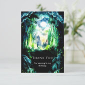 きらきら森の木の誕生日 サンキューカード (スタンド正面)