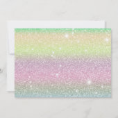 きらきら虹色のユニコーンの魔法 サンキューカード (裏面)