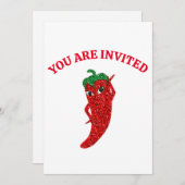 きらきら赤いホットペッパーディーバ 招待状 (正面/裏面)